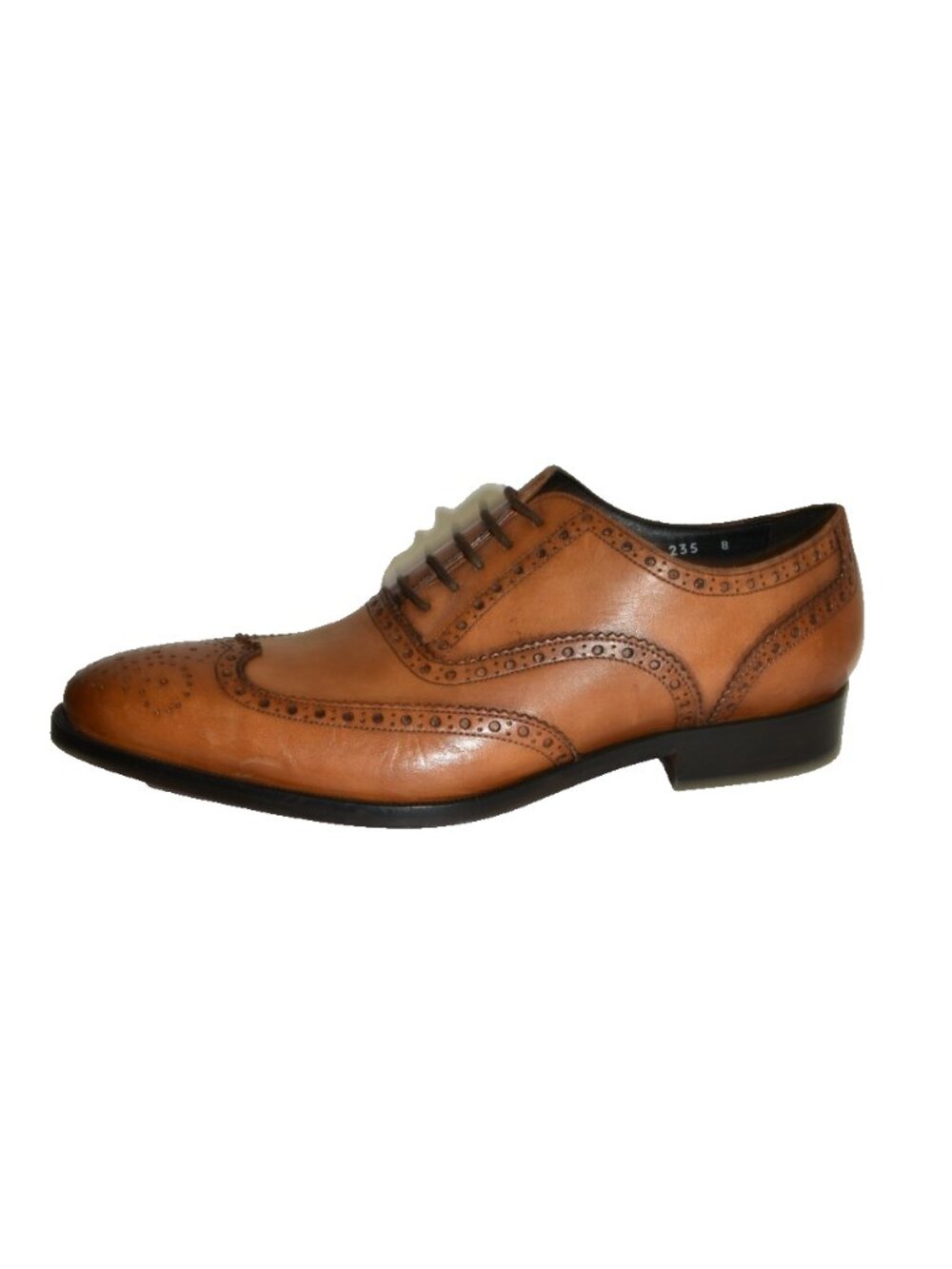 To Boot New York Emil Wingtip Oxford Shoes Cognac Brown Size 8 DD40